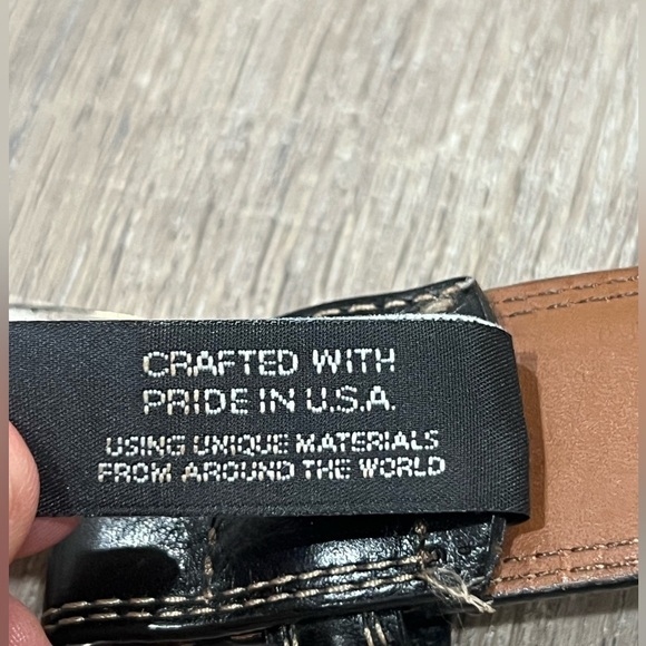 Brighton Belt 40W Hand made in USA Black Genuine Leather Belt - Picture 7 of 13